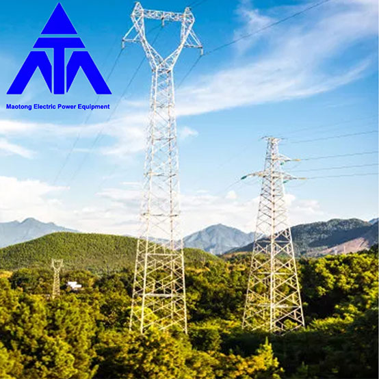 Açılı Çelik Boru Kulesi 330KV Sıcak Daldırma Galvanizli Çelik Kule